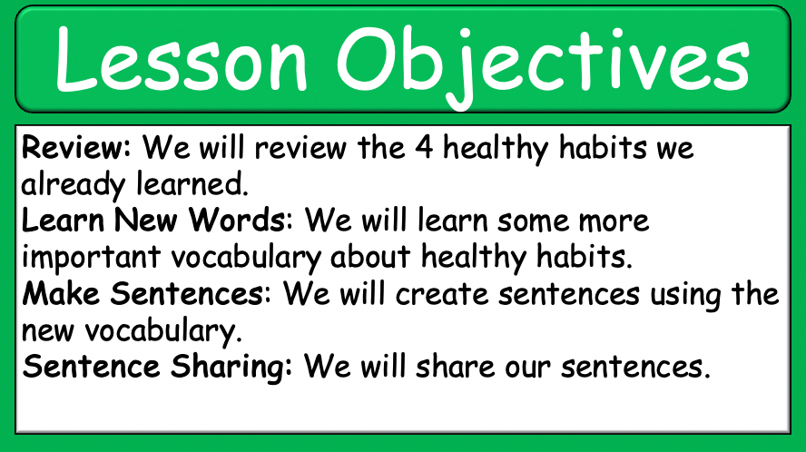 Grade 6-8 - ESL Lesson - Healthy Habits - Part 1, 2, and 3 - COMBO Bundle DEAL - 3 PowerPoints