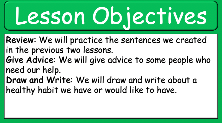 Grade 6-8 - ESL Lesson - Healthy Habits - Part 1, 2, and 3 - COMBO Bundle DEAL - 3 PowerPoints