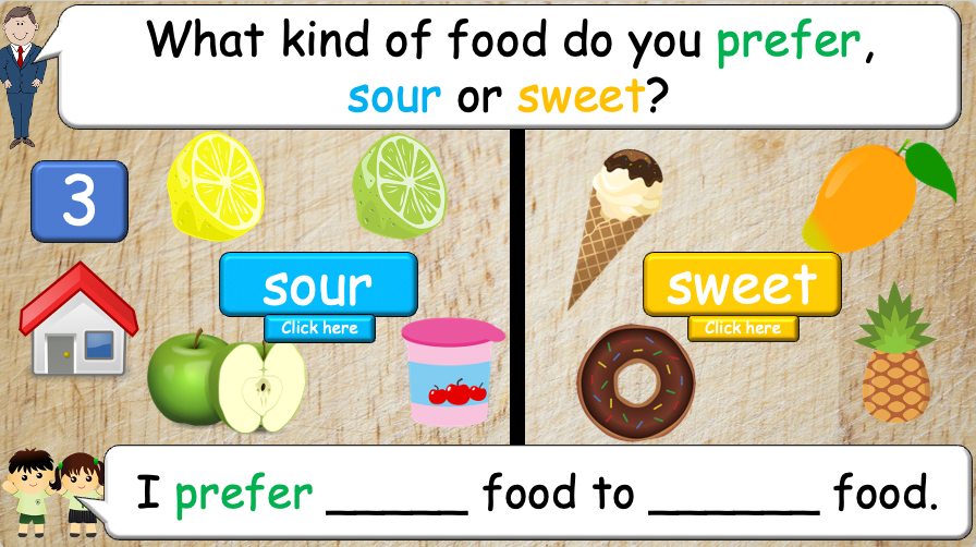 Grade 4 - ESL Lesson - Prefer/Flavors - PowerPoint Lesson