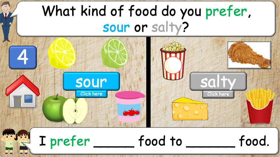 Grade 4 - ESL Lesson - Prefer/Flavors - PowerPoint Lesson