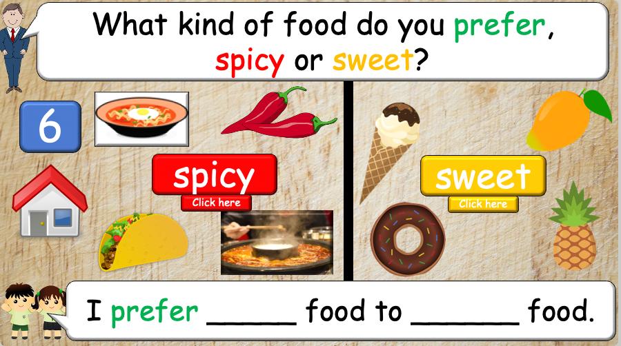 Grade 4 - ESL Lesson - Prefer/Flavors - PowerPoint Lesson