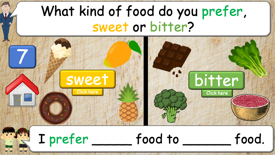 Grade 4 - ESL Lesson - Prefer/Flavors - PowerPoint Lesson