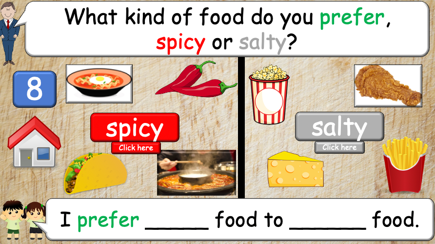 Grade 4 - ESL Lesson - Prefer/Flavors - PowerPoint Lesson