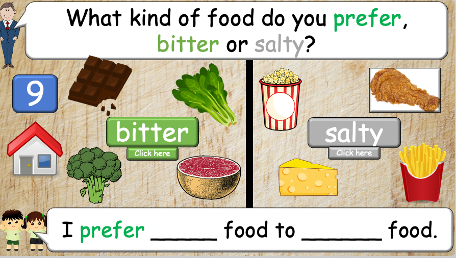 Grade 4 - ESL Lesson - Prefer/Flavors - PowerPoint Lesson