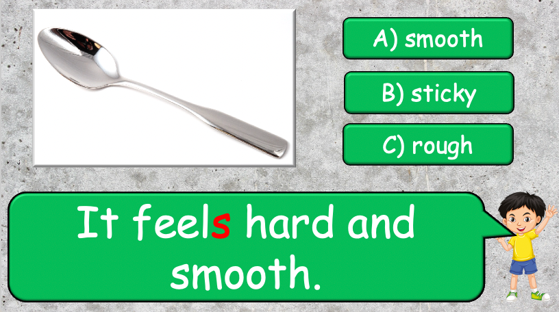 Grade 4 - ESL Lesson - How does it feel? / 8 Different Textures - PowerPoint Lesson