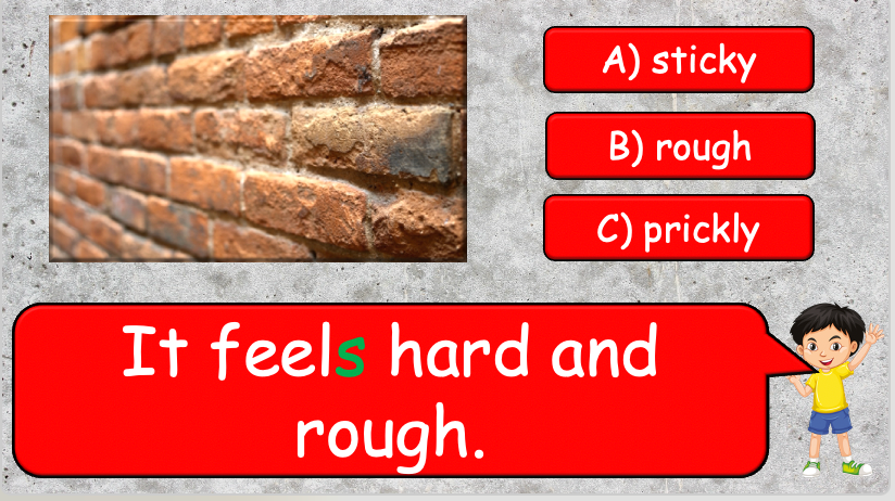 Grade 4 - ESL Lesson - How does it feel? / 8 Different Textures - PowerPoint Lesson