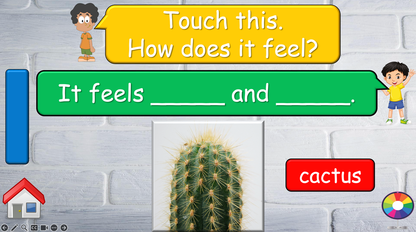 Grade 4 - ESL Lesson - How does it feel? / 8 Different Textures - PowerPoint Lesson