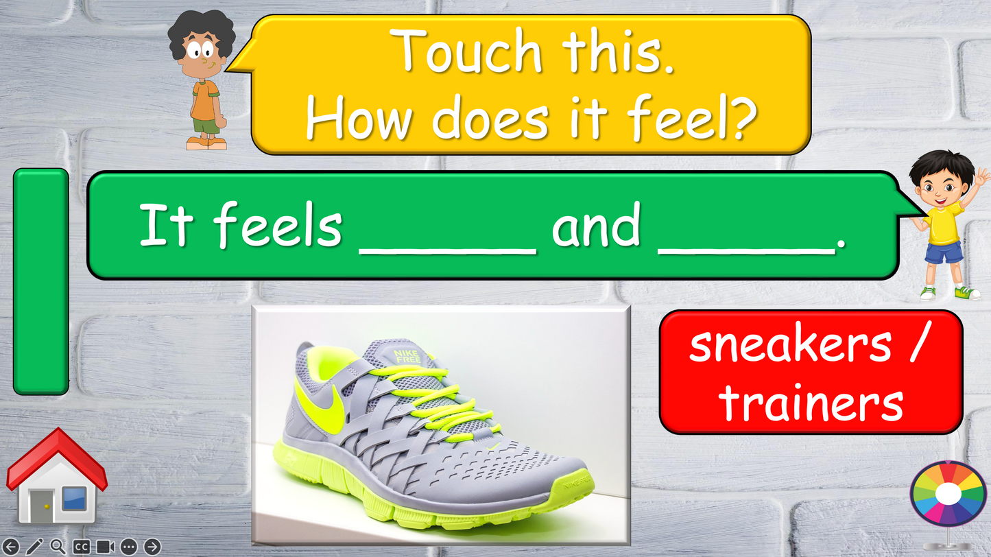 Grade 4 - ESL Lesson - How does it feel? / 8 Different Textures - PowerPoint Lesson