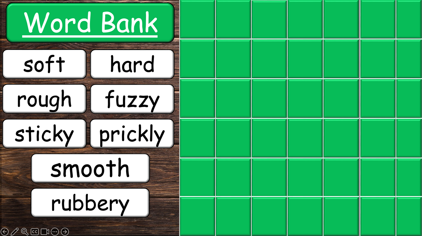 Grade 4 - ESL Lesson - How does it feel? / 8 Different Textures - PowerPoint Lesson