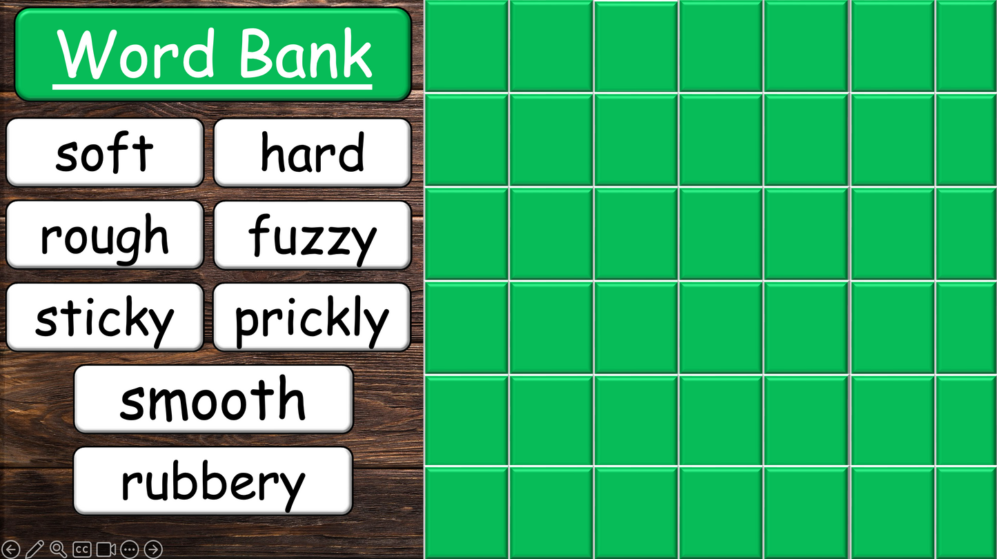Grade 4 - ESL Lesson - How does it feel? / 8 Different Textures - PowerPoint Lesson
