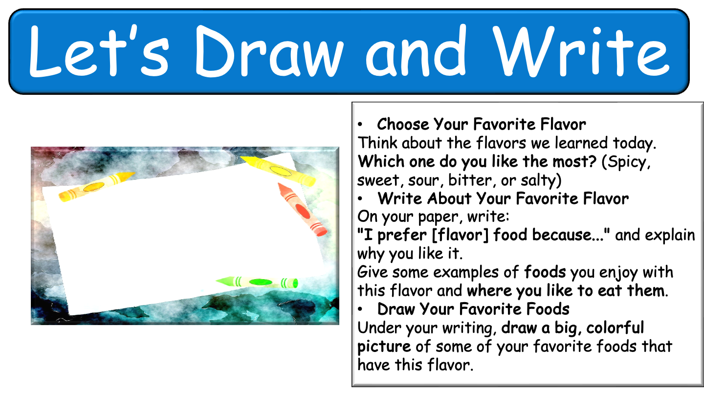 Grade 4 - ESL Lesson - Prefer/Flavors - PowerPoint Lesson