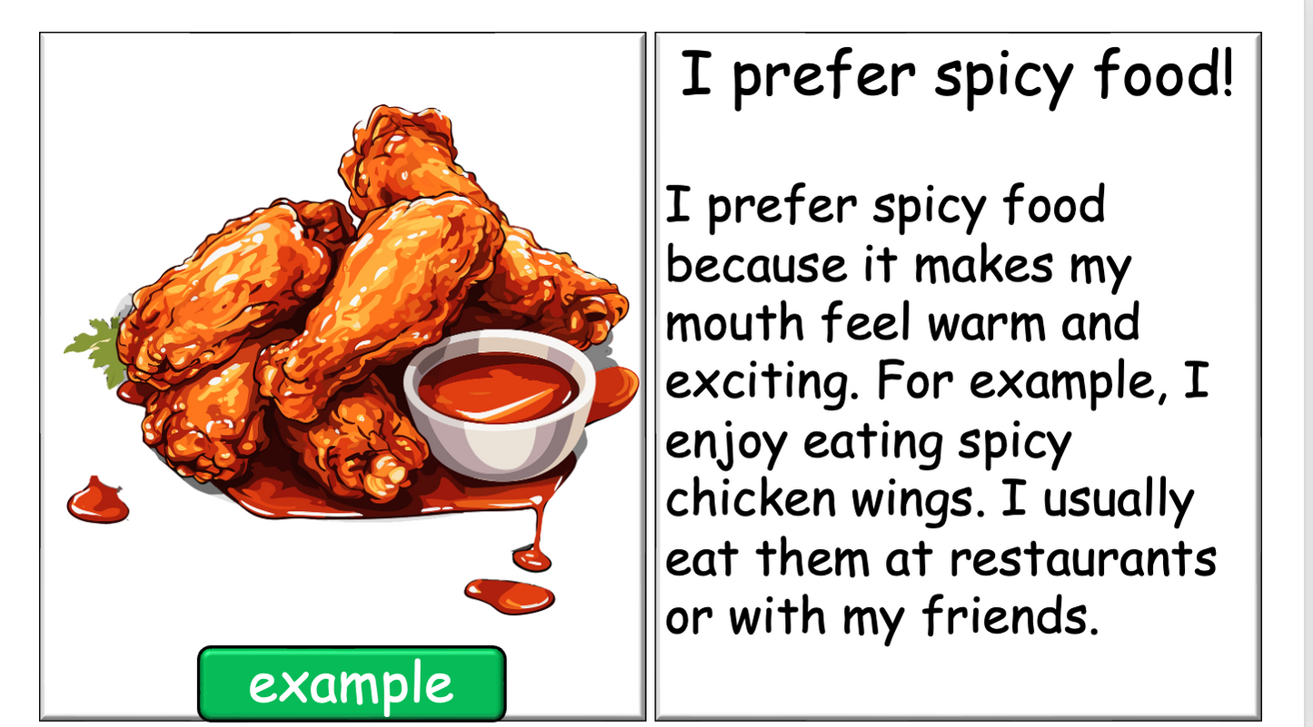 Grade 4 - ESL Lesson - Prefer/Flavors - PowerPoint Lesson