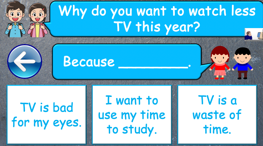 Grade 4-6 - ESL Lesson - New Year's resolutions - Part 1 - PowerPoint Lesson