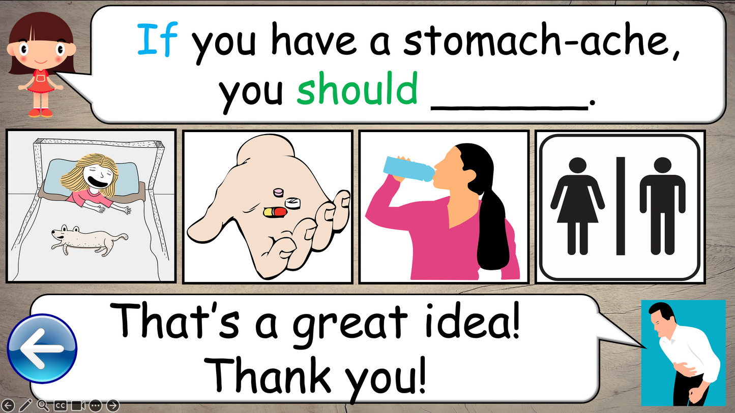 Grade 5 - ESL Lesson - If/Should - Ailments - Expanded Version - PowerPoint Lesson
