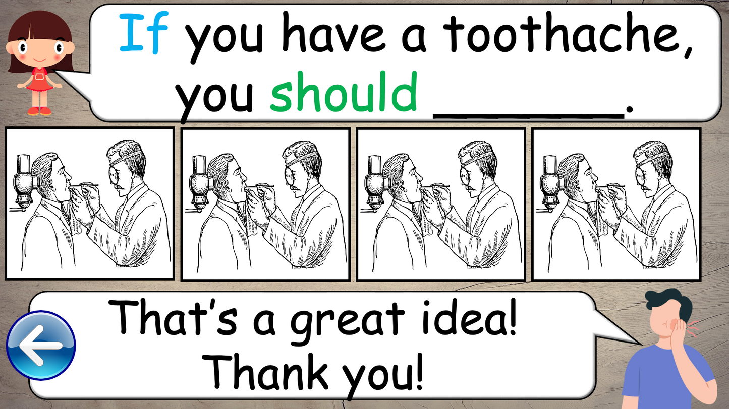 Grade 5 - ESL Lesson - If/Should - Ailments - Expanded Version - PowerPoint Lesson