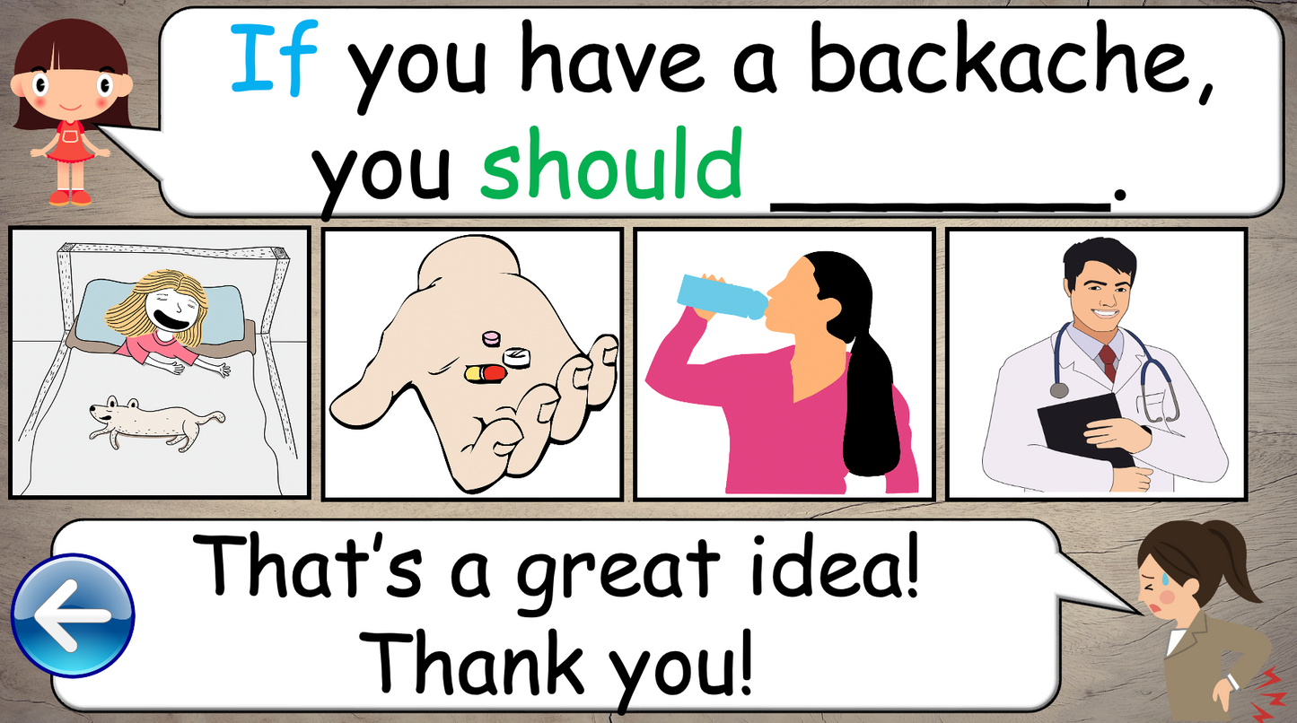 Grade 5 - ESL Lesson - If/Should - Ailments - Expanded Version - PowerPoint Lesson