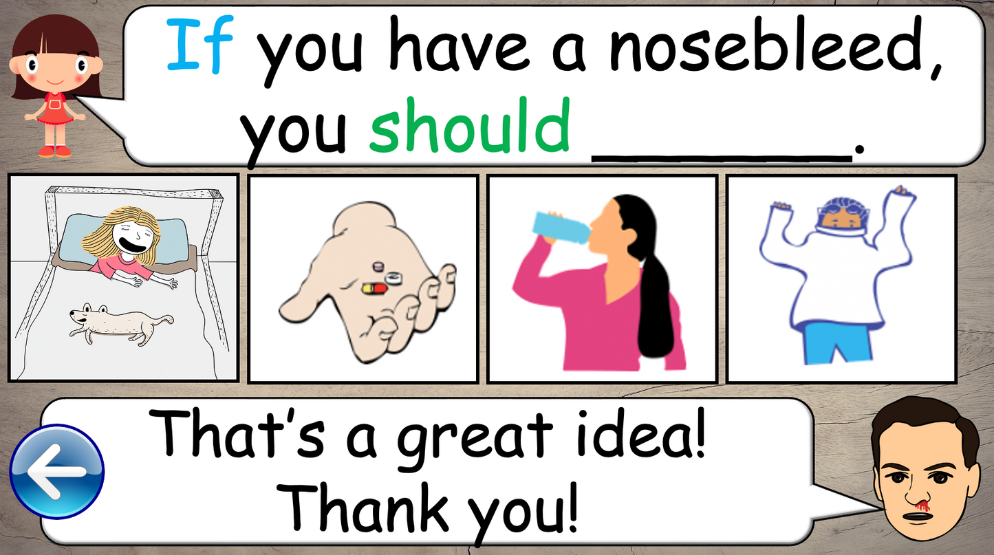 Grade 5 - ESL Lesson - If/Should - Ailments - Expanded Version - PowerPoint Lesson