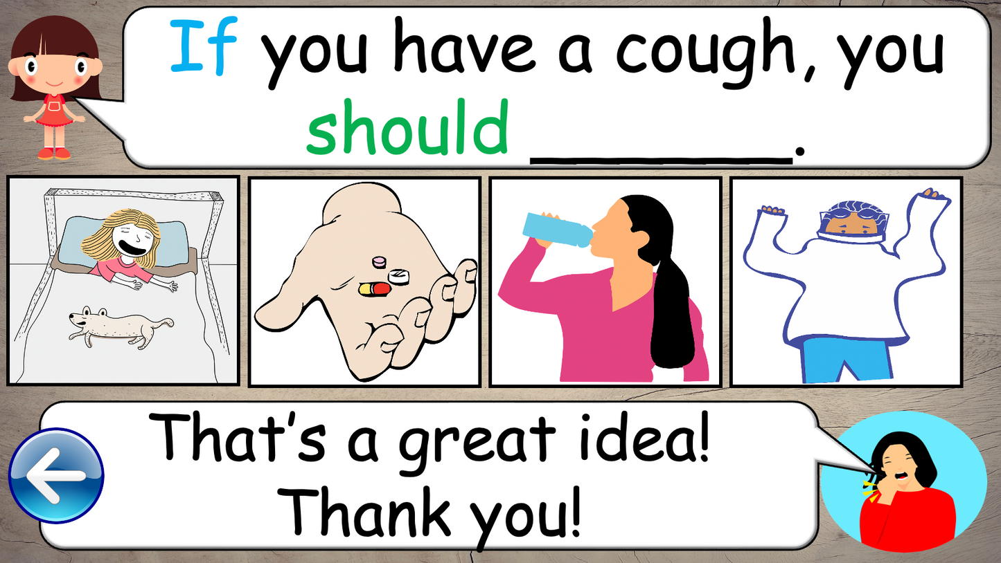 Grade 5 - ESL Lesson - If/Should - Ailments - Expanded Version - PowerPoint Lesson