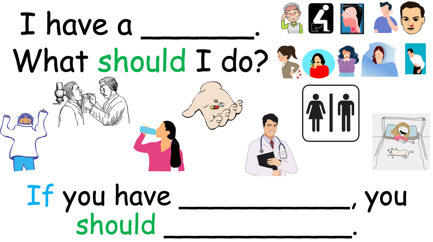 Grade 5 - ESL Lesson - If/Should - Ailments - Expanded Version - PowerPoint Lesson