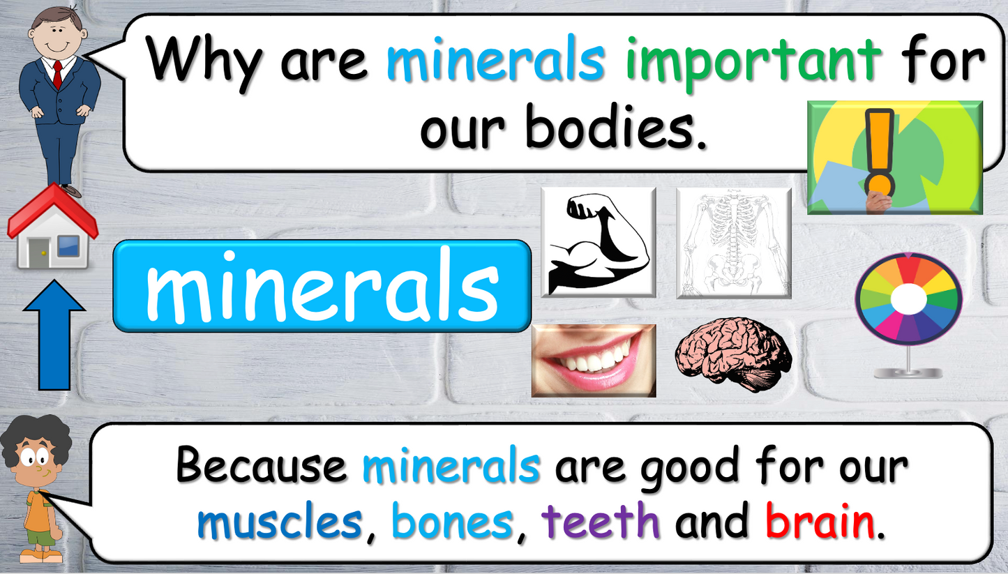 Grade 5-6 - ESL Lesson - Nutrients and Food Groups - Part 1 - PowerPoint Lesson