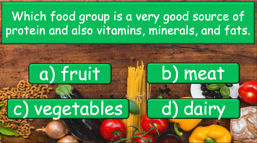 Grade 5-6 - ESL Lesson - Nutrients and Food Groups - Part 2 - PowerPoint Lesson