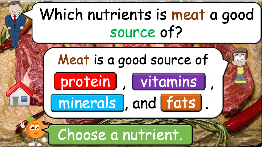 Grade 5-6 - ESL Lesson - Nutrients and Food Groups - Part 2 - PowerPoint Lesson