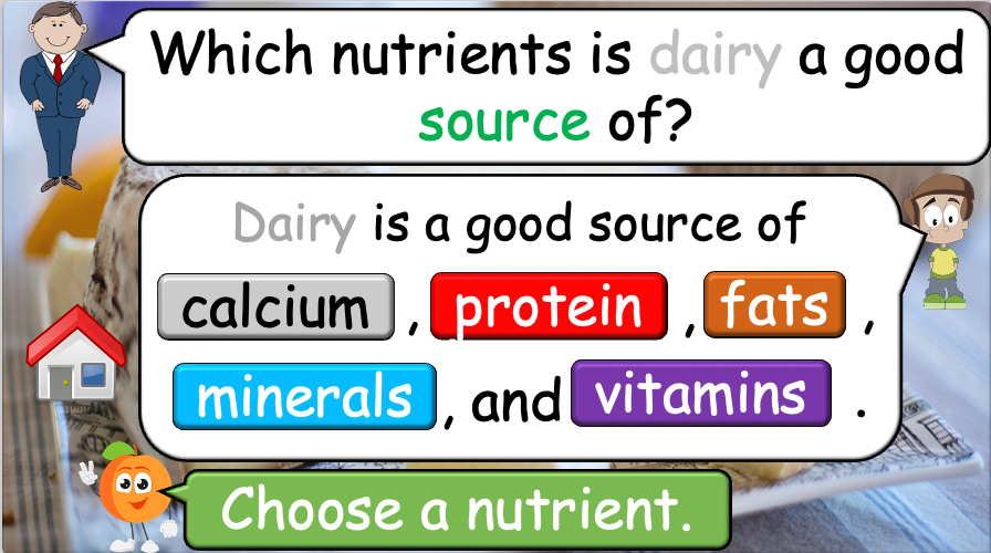 Grade 5-6 - ESL Lesson - Nutrients and Food Groups - Part 2 - PowerPoint Lesson