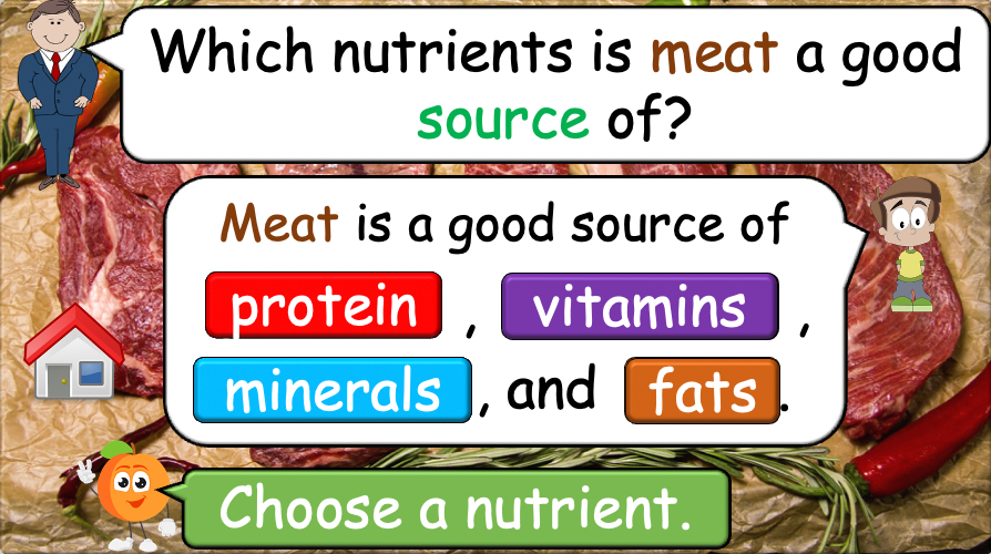 Grade 5-6 - ESL Lesson - Nutrients and Food Groups - Part 2 - PowerPoint Lesson