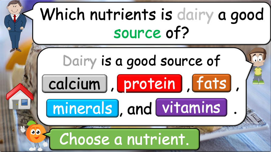 Grade 5-6 - ESL Lesson - Nutrients and Food Groups - Part 2 - PowerPoint Lesson