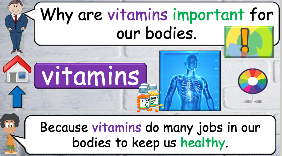 Grade 5-6 - ESL Lesson - Nutrients and Food Groups - Part 2 - PowerPoint Lesson
