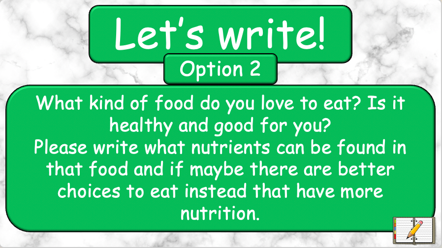 Grade 5-6 - ESL Lesson - Nutrients and Food Groups - Part 2 - PowerPoint Lesson