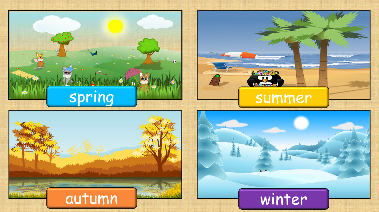 Grade 2-3 - ESL Lesson - Seasons - Part 2 - Activities - PowerPoint Lesson
