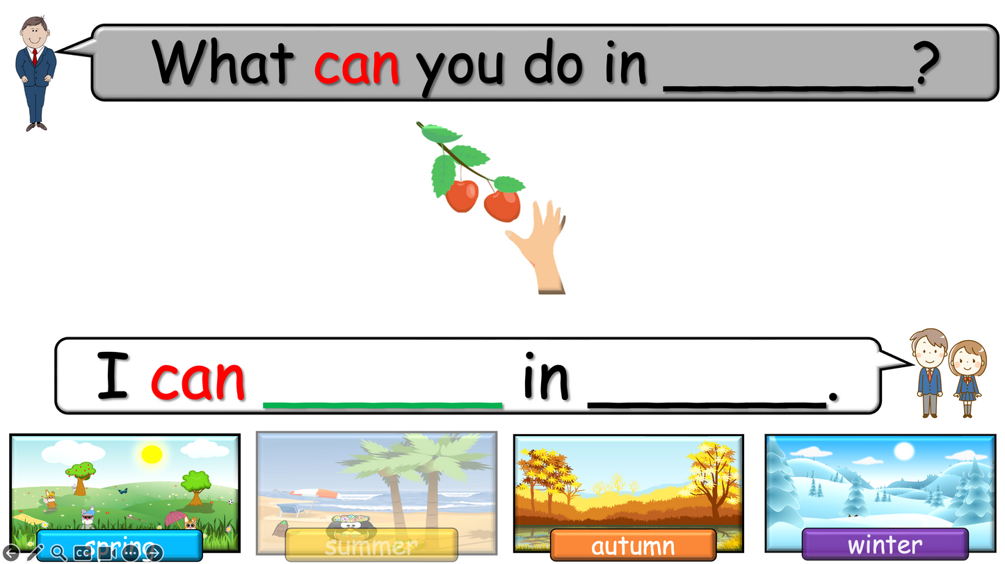 Grade 2-3 - ESL Lesson - Seasons - Part 2 - Activities - PowerPoint Lesson