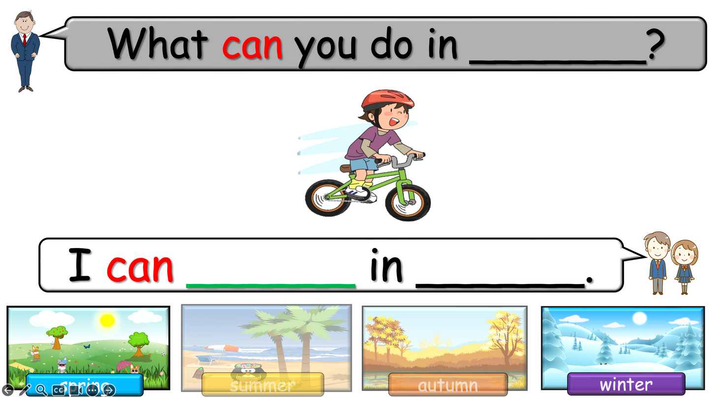 Grade 2-3 - ESL Lesson - Seasons - Part 2 - Activities - PowerPoint Lesson