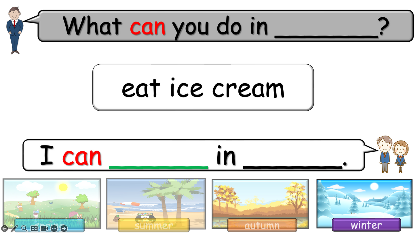 Grade 2-3 - ESL Lesson - Seasons - Part 2 - Activities - PowerPoint Lesson