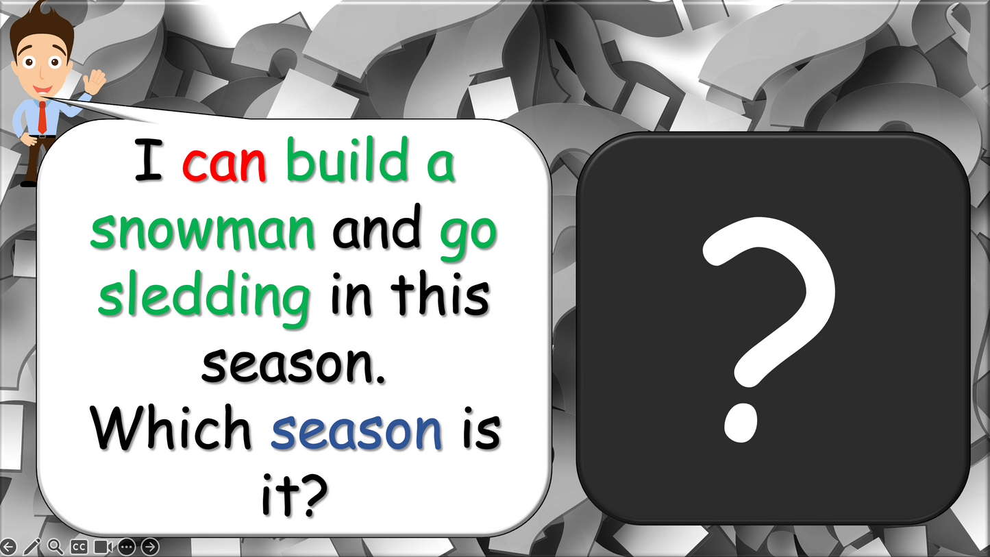 Grade 2-3 - ESL Lesson - Seasons - Part 2 - Activities - PowerPoint Lesson