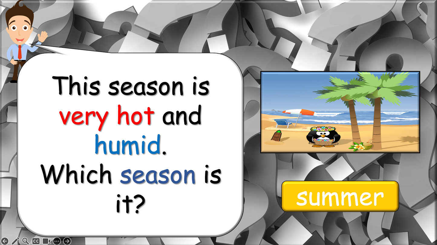 Grade 2-3 - ESL Lesson - Seasons - Part 2 - Activities - PowerPoint Lesson