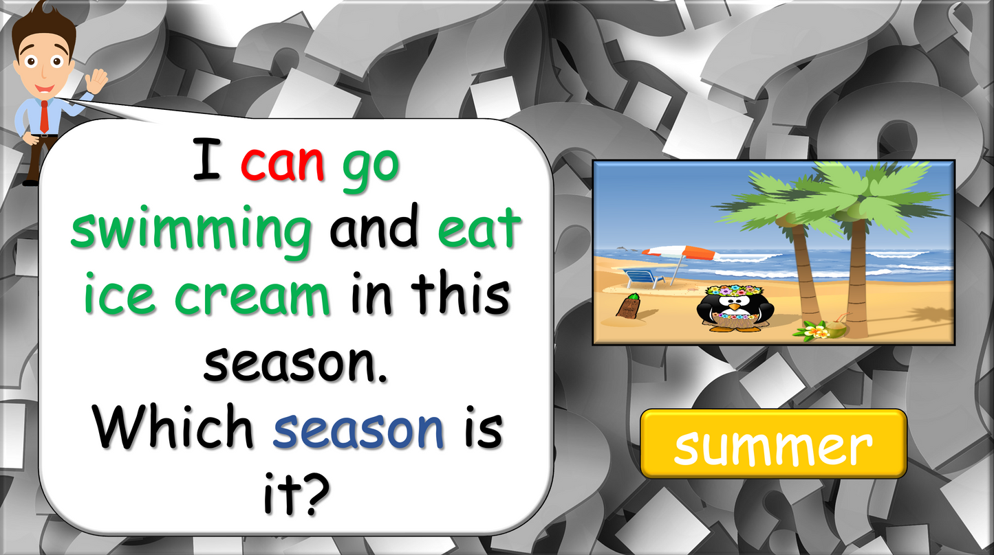Grade 2-3 - ESL Lesson - Seasons - Part 2 - Activities - PowerPoint Lesson