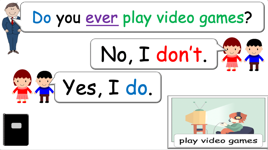 Grade 4 - ESL lesson - Do you ever...? - PowerPoint Lesson