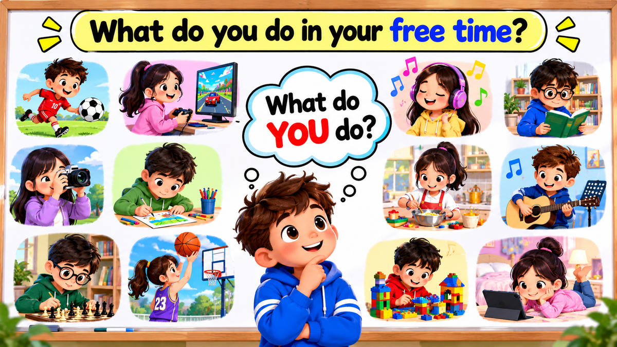 Grade 4 - ESL Lesson - Hobbies and Free Time