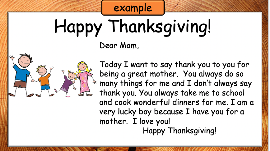 Grade 4 - ESL Lesson - Thanksgiving - PowerPoint Lesson
