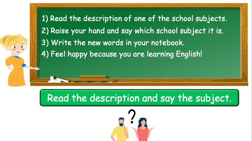Grade 4-5 - ESL Lesson - School Subjects (Part 2) + What do you learn? - PowerPoint Lesson