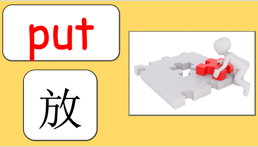 Grade 2-3 - ESL Lesson - Prepositions and "put" - PowerPoint Lesson
