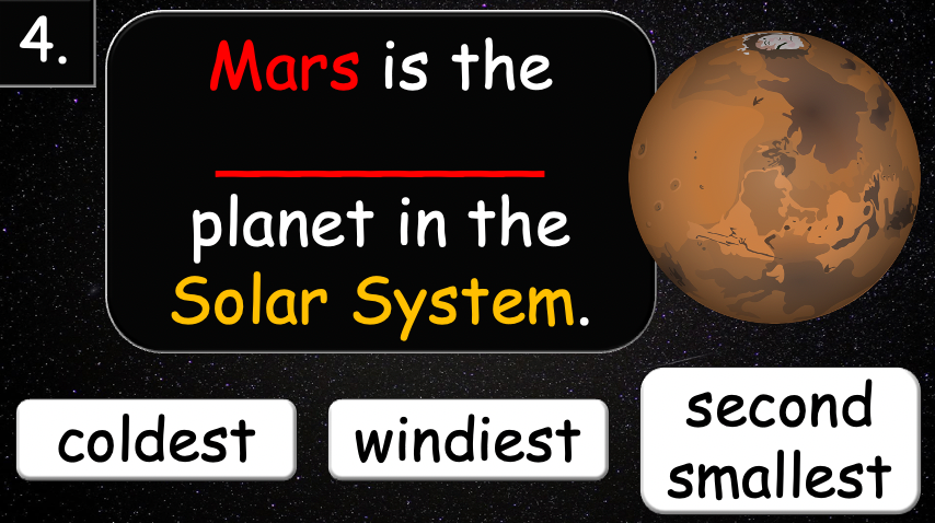 Grade 4 - ESL Lesson - Solar System - Part 2 - PowerPoint Lesson