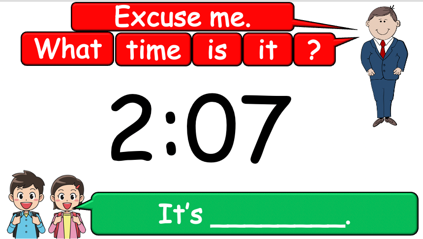 Grade 2-3 - ESL Lesson - What time is it? - PowerPoint Lesson