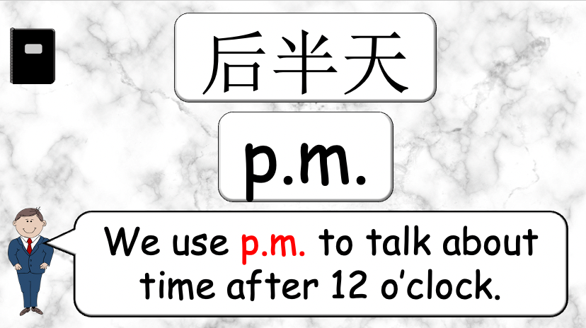 Grade 4 - ESL Lesson - What time is it? - Harder Version - PowerPoint Lesson
