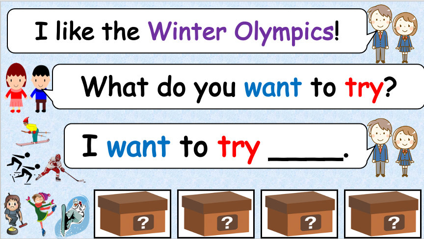 Grade 2-3 - ESL Lesson - Winter Olympics - PowerPoint Lesson