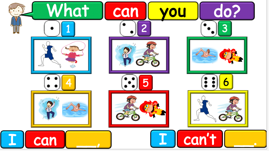 Grade 2-3 - ESL Lesson - What can you do? - PowerPoint Lesson