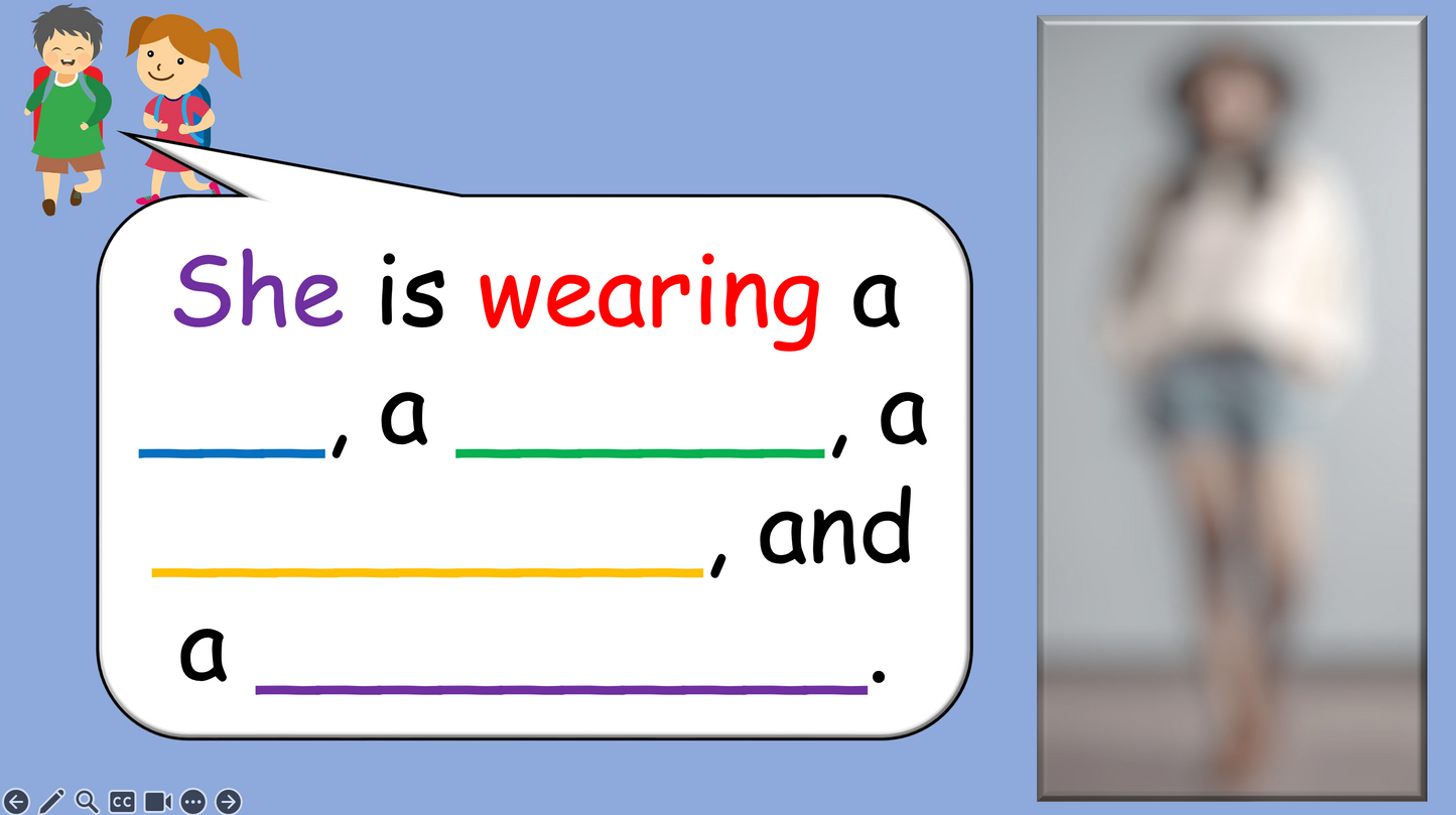 Grade 2-4 - ESL Lesson - Clothing / What are you wearing today? - PowerPoint Lesson