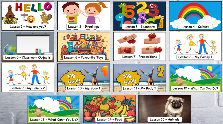 Grade 1 - Semester 1 - Week 03 - Numbers - ESL PowerPoint Lesson